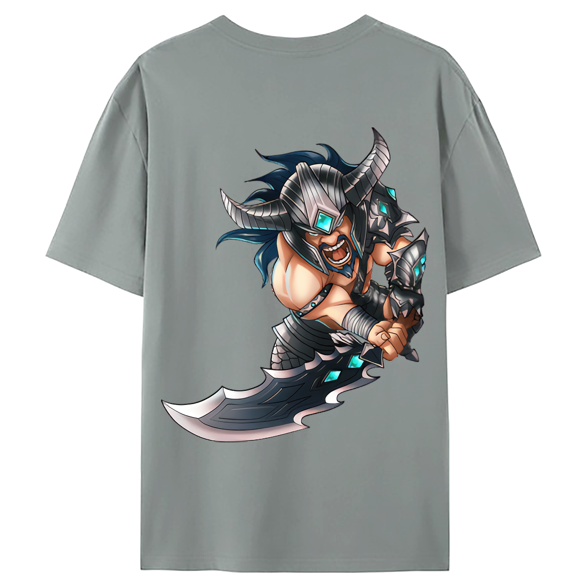 （画像用） リーグ・オブ・レジェンド League of Legends LOL 綿100％ メンズ半袖Tシャツ（バックプリント） 通気性